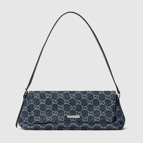 GUCCI(グッチ) ショルダーバッグ ディオニュソス 403348 ブルー×グレー×マルチ チェーンショルダー GUCCI / グッチ | 403348 ディオニュソス GGスプリーム PVC×スエード