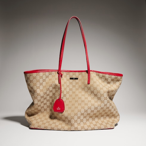 Gucci Tribeca系列大号托特包