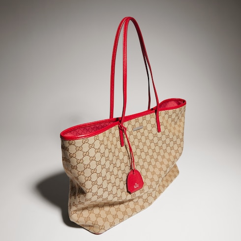 Gucci Tribeca系列大号托特包