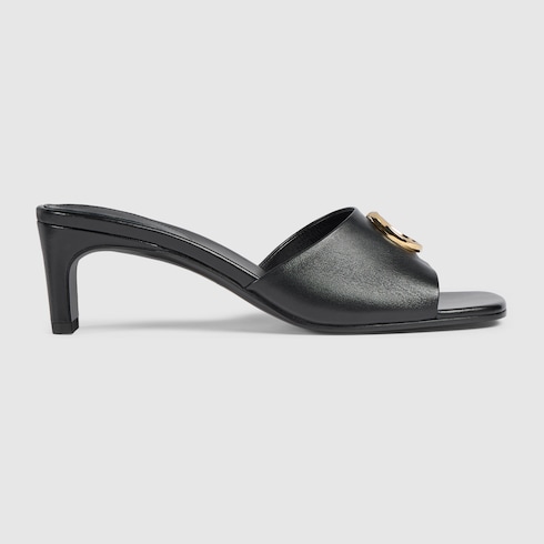 Sandalo slider donna con Doppia G