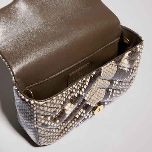 GG Marmont Python-Mini-Schultertasche