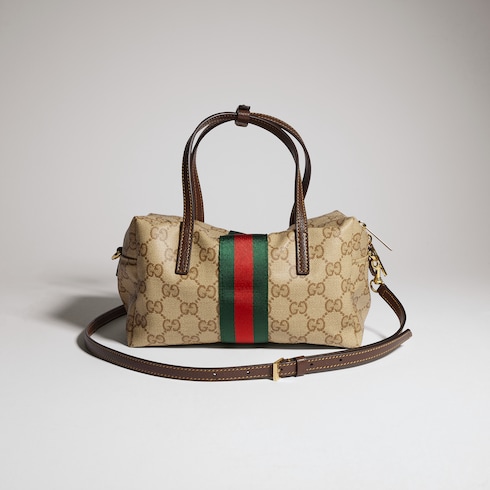 Mini Boston-Tasche mit Web