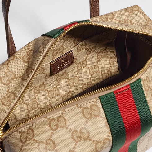 Mini Boston-Tasche mit Web