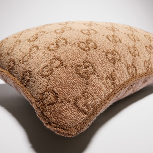 Cojín rectangular de algodón con GG