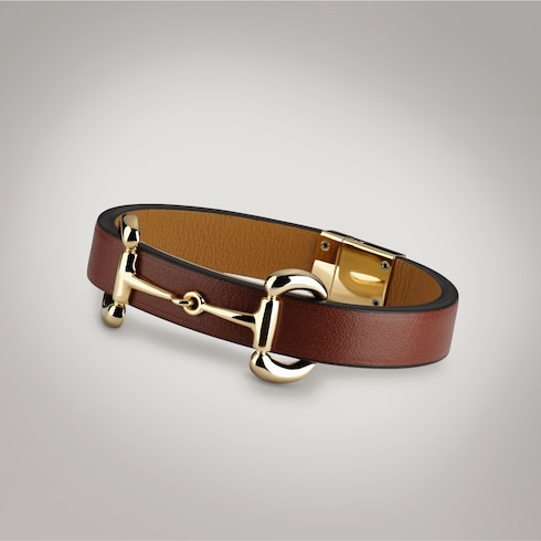 Lederarmband mit Horsebit
