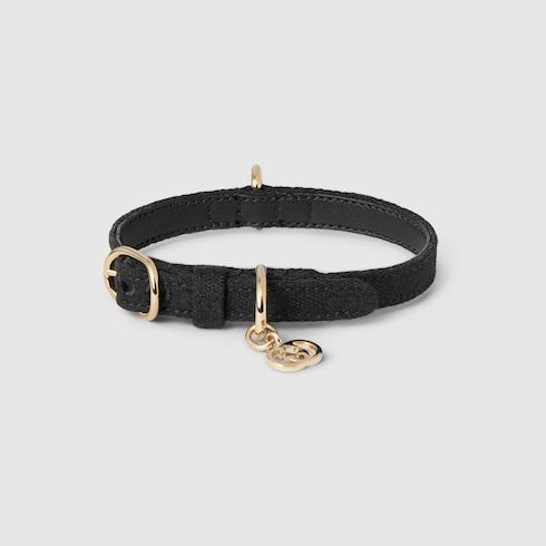 エクストラスモール ペット カラー ・ブラック GGキャンバス | GUCCI公式