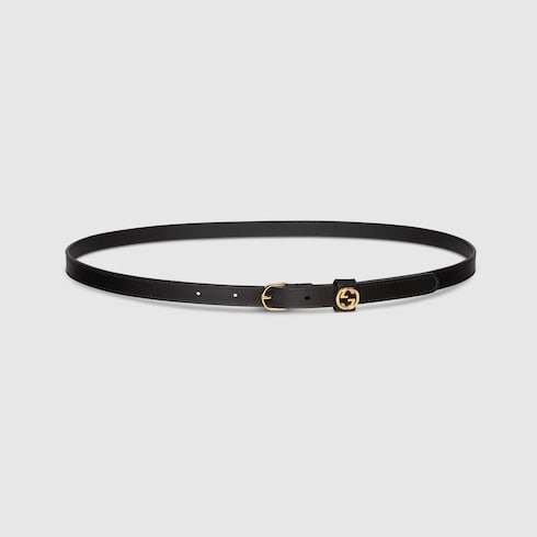 GUCCI ラウンド バックル スリムベルト