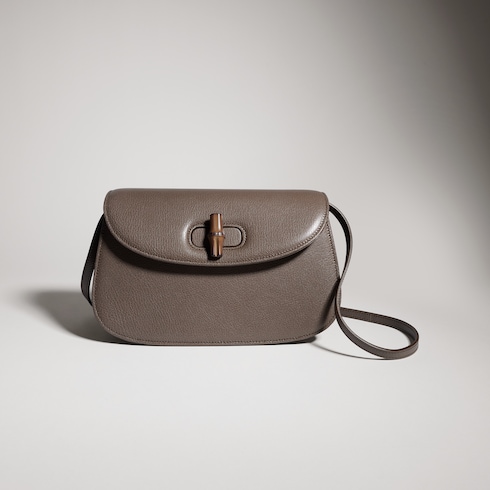 Small shoulder bag with bamboo