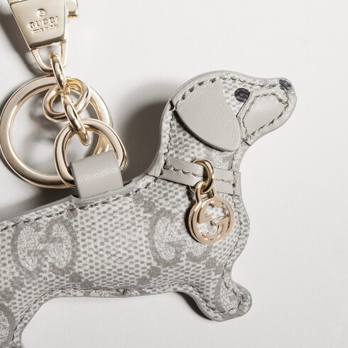 Dog-shaped bag charm