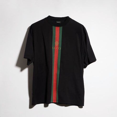 Camiseta de punto de algodón con estampado