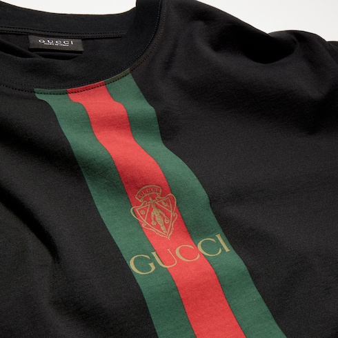 Camiseta de punto de algodón con estampado