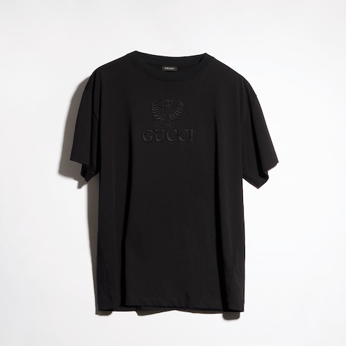 T-Shirt aus Baumwolljersey mit Stickerei