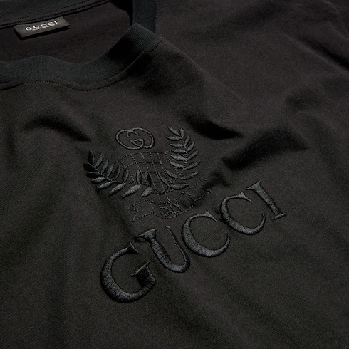 T-shirt en jersey de coton avec broderie