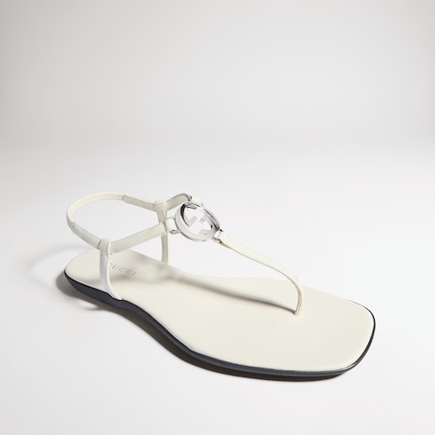 Sandalia de dedo con GG para mujer