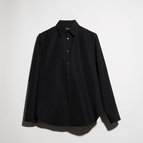 Chemise en popeline de coton teinte en pièce