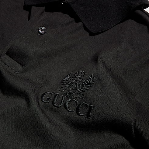 Polo en jersey de coton avec broderie