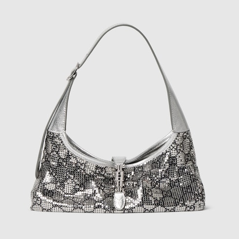 Jackie Slim metallic evening bag
