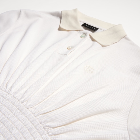 T-shirt in jersey di seta a righe