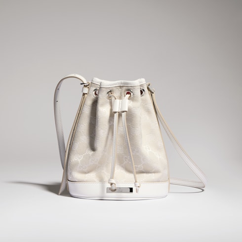 Mini sac seau avec plaque Gucci