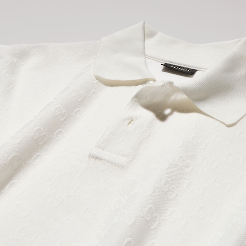 Poloshirt aus technischem GG Jersey-Jacquard