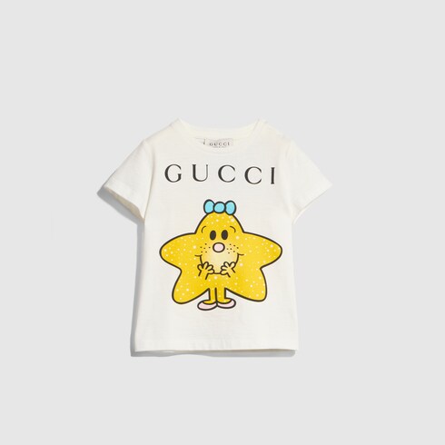 ベビー〕プリント付き コットン Tシャツ ・ホワイト | GUCCI公式