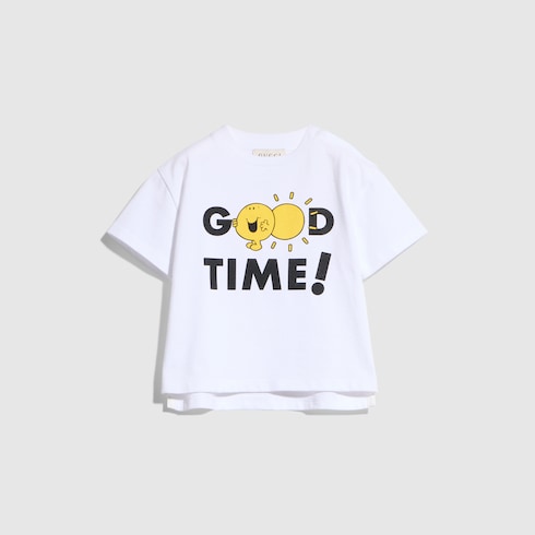 GUCCI キッズTシャツ　GUCCIベビー　GUCCIトップス ベビー〕プリント付き コットン Tシャツ ・ホワイト | GUCCI公式