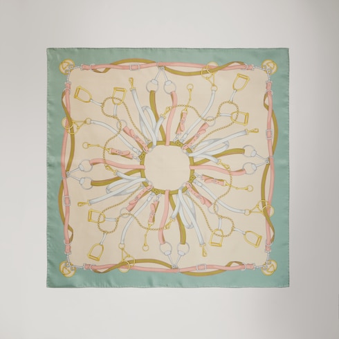 Printed silk twill carré ・multicolor | GUCCI公式
