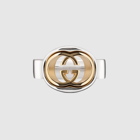 GUCCI 〔グッチ インターロッキング〕カットアウト リング
