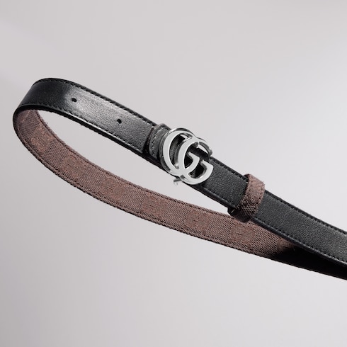 Ceinture fine réversible GG Marmont