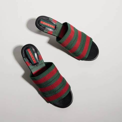 Mules sandales pour femme avec bande Web