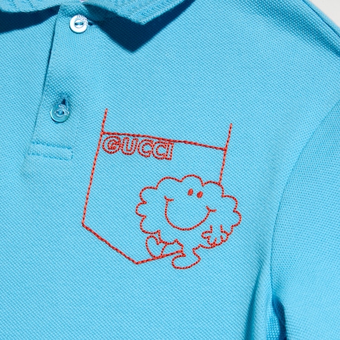 Polo pour bébé en coton avec broderie