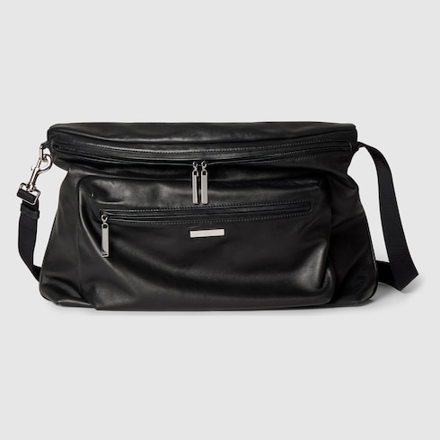 GUCCI ボディバッグ 黒 保存袋付き グッチ GUCCI ボディバッグ GG JUMBO ベルトバッグ 696031 FABRP