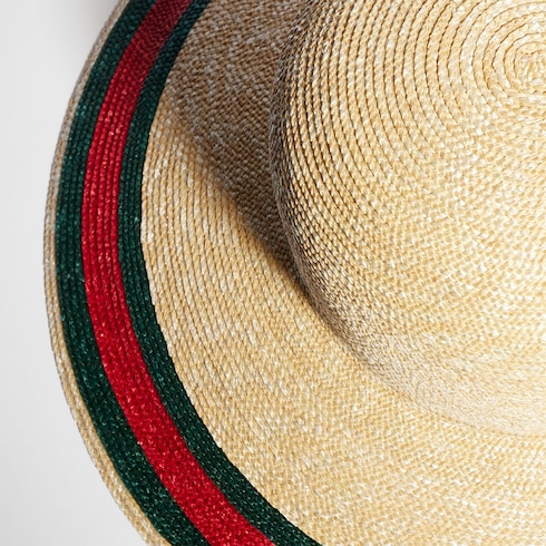 قبعة منسوجة مع شريط ويب