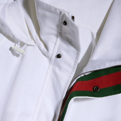 Veste zippée compacte en toile de coton