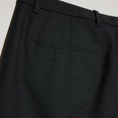 Wool pants with Gucci fil coupé
