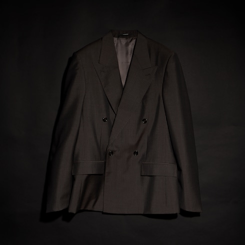 Pinstripe wool mohair jacket