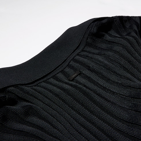 Fine rib viscose cardigan