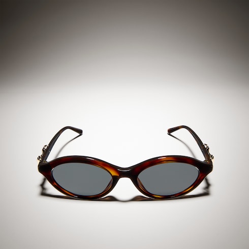 Oval-frame sunglasses