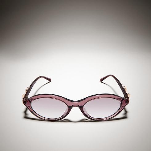 Oval-frame sunglasses
