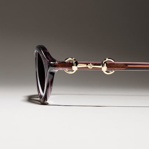 Oval-frame sunglasses