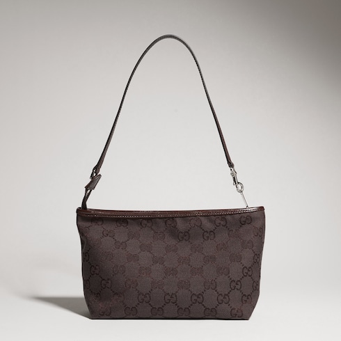 حقيبة داخلية صغيرة مع حزام ورقعة شعار Gucci