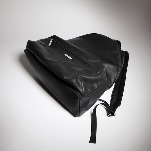 Zaino grande con targhetta Gucci