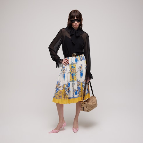Sac à épaule Gucci Half Horsebit moyen format