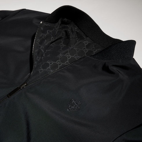 Wendbare Jacke aus leichter Seidenfaille mit Reißverschluss