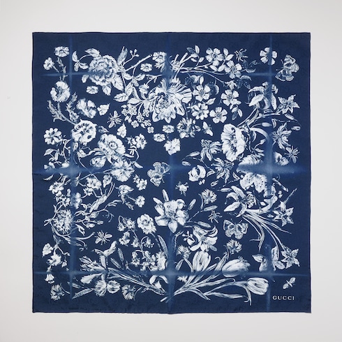 Pañuelo de bolsillo jacquard de seda y algodón