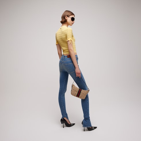 Braided cotton blend top