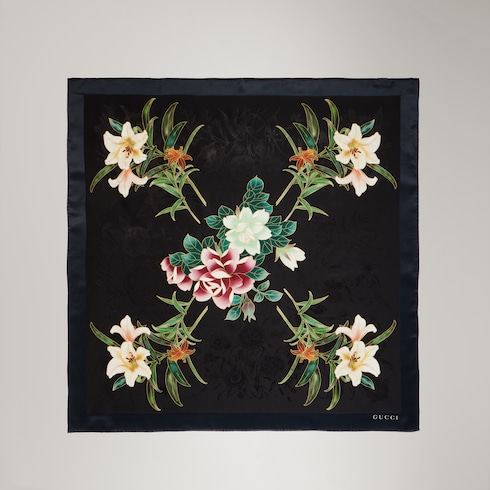 Gucci x 安藤七宝店 日本限定 シルク スカーフ