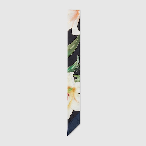 Gucci x 安藤七宝店 日本限定 シルクジャカード リボン ・ブラック