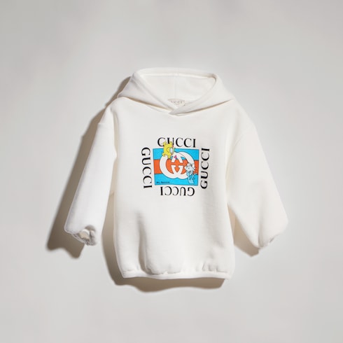 Sudadera de punto de algodón con capucha para bebé
