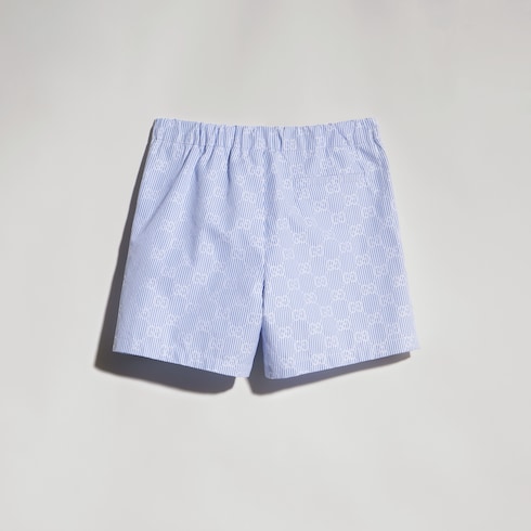 Kindershorts aus Popeline mit GG und Streifenmuster